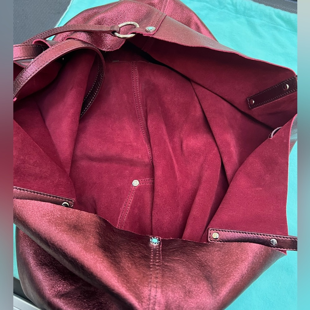 ๐ด๐Authentic TIFFANY & CO Reservable Leather &Sued Ruby Red &Rustic Red Bag๐๐ด - Picture 16 of 16
